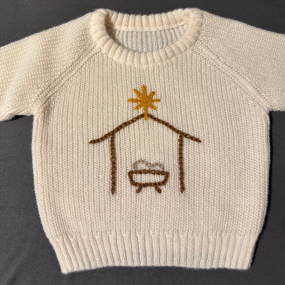 Nativity embroidered sweater 9-12m - Picture 1 of 1